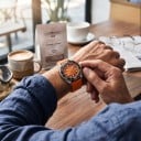 Montres de plongée pour hommes avec date Bracelet en caoutchouc Étanche jusqu'à 200 m Lunette en céramique Boîtier de 41 mm Acier inoxydable 8