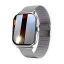 Montres intelligentes avec bracelet en maille pour le suivi des pas, de la distance, des calories, de l'activité, de la fréquence cardiaque, de l'oxygène, du sommeil et de la pression artérielle, montres de fitness modernes et élégantes 3