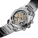 Montres mécaniques pour hommes de luxe Chronographe à remontage manuel Couvercle transparent Boîtier 38 mm Verre saphir Acier inoxydable 316L 6