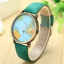 Montres pour femmes avec carte du monde J3114 2