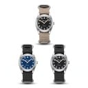 Montres pour hommes avec chiffres arabes Bracelet en nylon Étanche jusqu'à 100 m Boîtier de 36 mm Acier inoxydable 316L sablé Pour tous 1