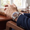 Montres pour hommes Cadran à motif avec index lumineux Étanche jusqu'à 100 m Boîtier de 36 mm Acier inoxydable 316L Pour un usage quotidien 8