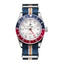 Montres pour hommes GMT avec date Étanche 200 m Index lumineux BGW9 Boîtier 39 mm Acier inoxydable 316L Bracelet en nylon NATO 12
