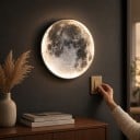 Moon-Shaped Wall Light 30 x 4 cm 18 W Warm White Light For Rooms 5–8 m² Wall Lamp for Bedroom and Children's Room 3