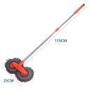 Mop à brosse pour le lavage de voiture 115 x 25 cm Microfibre Longue poignée Nettoyage sans traces Carrosserie Vitres Design ergonomique Accessoires auto 2