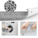 Mop con secchio 2in1 Sistema di strizzatura manico 121cm Secchio 34x19x12cm Set 4 coperture Testine lavabili Pulizia della casa 4