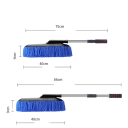 Mop télescopique pour lavage de voiture Plastique Microfibre Ensemble 3 pcs Brosse longue Brosse petite Serviette Nettoyage carrosserie Lavage sans traces Accessoires automobile 3