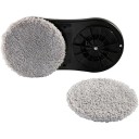 Mopas de 12,5 cm de tela gris lavable para HUTT DDC5 DDC55 limpiador de ventanas con ruedas paños de repuesto para aspiradora robótica 1