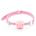 Mordaza BDSM de silicona con collar ajustable con hebilla, cómoda y firme, para juegos de dominación y obediencia, Embalaje discreto 5