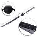 Mordaza BDSM de silicona con collar ajustable con hebilla, cómoda y firme, para juegos de dominación y obediencia, Embalaje discreto 2
