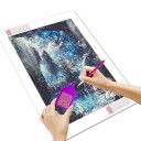 Mosaico de diamantes 5D "Cueva del bosque con cascadas", 30 x 40 cm, paisaje mágico, redondo, perforado, hecho a mano, decoración 2