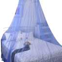 Moskitiéra nad postel jemná závěsná síť 0,6x2,5x10,5 m polyester bavlna ochrana proti hmyzu pro ložnici a klidné spaní 2