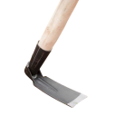 Mota de jardim compacta em aço forjado 18 x 5,8 x 6,4 cm preta ferramenta manual para capina, escavação de solo e plantação de vegetais 2