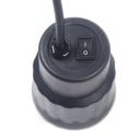 Moteur de gril 220 V entraînement rotatif capacité 5,4 kg 8,1 x 8,1 x 13,9 cm alliage de zinc et ABS câble 1,6 m noir pour rotation de la broche 3