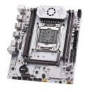 Motherboard 215 x 190 mm with LGA 2011-3 socket and X99 chipset for Intel Xeon E5 with 4 DDR4 slots up to 128 GB and M.2 NVMe in white 1