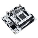 Motherboard 220 x 200 mm with AM4 Socket and B450 Chipset for AMD Ryzen Processors Supporting DDR4 up to 64 GB and M.2 NVMe in White Finish 4