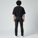 Moto džíny s černými perforovanými chrániči kolen a boků Síťované panely a pružné vložky Polyester a bavlna Černé Oblečení na motorku 4