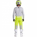 Motocross Set Jersey and Trousers Perforated Jersey with Long Sleeves and Trousers with Buckle Polyester and Nylon Grey Jersey and Yellow Trousers 4