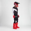 Motocross-Set Shirt und Hose Perforiertes Langarmshirt und Hose mit Schnalle Polyester und Nylon Schwarz-weißes Shirt und schwarze Hose 4