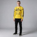 Motocross-Trikot und Sportshirt mit langen Ärmeln und Rundhalsausschnitt mit Druck auf der Brust und den Ärmeln für das Fahren 5