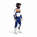 Motocrossset tröja och byxor Perforerad tröja med långa ärmar och byxor med spänne Polyester och nylon Blåvit med orange inslag 1