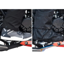 Motocykelregnjakke unisex jakke og bukser ultralet 3-lags polyester TPU med hætte, overtræk og reflekterende elementer 4