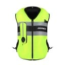 Motocyklová airbagová vesta Reflexní pruhy a zapínání na zip Síťovaná vnitřní část Bezrukávová výbava pro jízdu na motorce 1