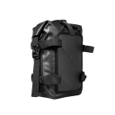 Motocyklová boční brašna vodotěsná 8L kompaktní úložná taška cca 10,5 × 28 cm černá nárazníková brašna na motorku pro cestování 2