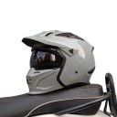 Motocyklová helma s odnímatelným kšiltem a tónovaným hledím Skořepina z ABS integrální enduro s ventilací pro motorku i čtyřkolku 2