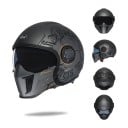 Motocyklová helma Výrazný grafický potisk a odnímatelná obličejová maska Velikost XL 61-62 cm Skořepina ABS a EPS výplň 9