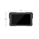 Motocyklová navigace 5 palců 15 x 8 cm CarPlay a Android Auto Voděodolný IP67 5G WiFi Bluetooth dotykový displej Černá Na motorku 2