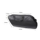 Motocyklová podsedlová brašna velká kapacita cca 51 × 13,7 × 24 × 52,5 cm černá úložná taška na motorku pro cestování 2