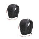 Motocyklová taška na zadní sedadlo vodotěsný multifunkční batoh 30 × 17 × 43 cm rozšiřitelný 30 × 30 × 43 cm černá pro jízdu 2