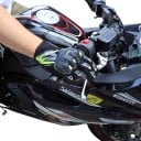 Motocyklové rukavice síťované a prodyšné dotykové celoprstové s chrániči kloubů a dlaně z polyesteru a bavlny pro jízdu na motorce 8