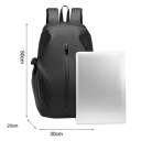 Motocyklový batoh vodotesný veľkokapacitný 50 × 30 × 20 cm čierny multifunkčný batoh na motorku aj každodenné nosenie 2