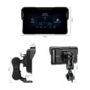 Motocyklový monitor Podofo 5 palcov CarPlay a Android Auto Vodotesný dotykový displej 8,6 x 15 cm Bluetooth FM 12V TPMS Čierna Na motorku 2