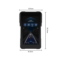 Motocyklový monitor Podofo 5 palců vertikální Bezdrátové CarPlay a Android Auto Vodotěsný IP68 HD 854 x 480 Bluetooth Černá Na motorku 2
