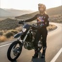Motokrosový komplet dres a nohavice Perforovaný dres s dlouhým rukávom a nohavice s prackou Polyester a nylon Čierny s farebným dúhovým vzorom 5