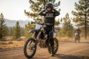 Motokrossz szett póló és nadrág Unisex Hálós póló hosszú ujjú Poliészterből és nylonból Sötétkék-szürke Motorkerékpárhoz motokrosszhoz és endurohoz 3