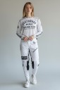 Motokrosz szett póló és nadrág Unisex Hosszú ujjú és hálós oldalakkal Poliészterből és nylonból Sötétzöld sárga elemekkel Motorra 5