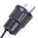 Motor grilu 220 V rotační pohon nosnost 5,4 kg 8,1 x 8,1 x 13,9 cm zinková slitina a ABS kabel 1,6 m černý na otáčení rožně 2