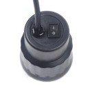 Motor grilu 220 V rotační pohon nosnost 5,4 kg 8,1 x 8,1 x 13,9 cm zinková slitina a ABS kabel 1,6 m černý na otáčení rožně 3