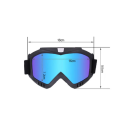 Motorcrossbril in het zwart gemaakt van TPU-materiaal met duurzame PC-lenzen Beschermende sportbril voor motorfietsen Fietsen Skiën en snowboarden 2