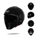 Motorcycle Helmet Removable Face Mask and Retractable Sun Visor Size S 55-56 cm ABS Shell and EPS Lining Face Protection 3