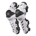 Motorcycle Knee and Shin Protectors with Raised Knee Section and Split Shell with Holes Universal Size 1