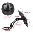 Motorcycle Mudguard 193 x 160 mm Rear Mudguard Protection Against Mud and Dirt for Road and Off-Road Black Carbon Look 4