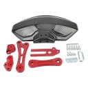 Motorcycle Mudguard 193 x 160 mm Rear Mudguard Protection Against Mud and Dirt for Road and Off-Road Black Carbon Look 5