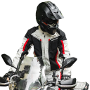 Motorcycle Nylon Zip Jacket with Pockets Waterproof Removable Lining 5x EVA Protectors 4