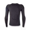 Motorcycle Protector Shirt with Long Sleeves and Zip Removable Shaped Protectors Polyester and Cotton Black Motorcycle Clothing 2