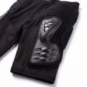 Motorcycle Shorts with Protectors Solid Thigh Protectors and Hip Padding Mesh Inserts Polyester Unisex Black Protective Shorts 4